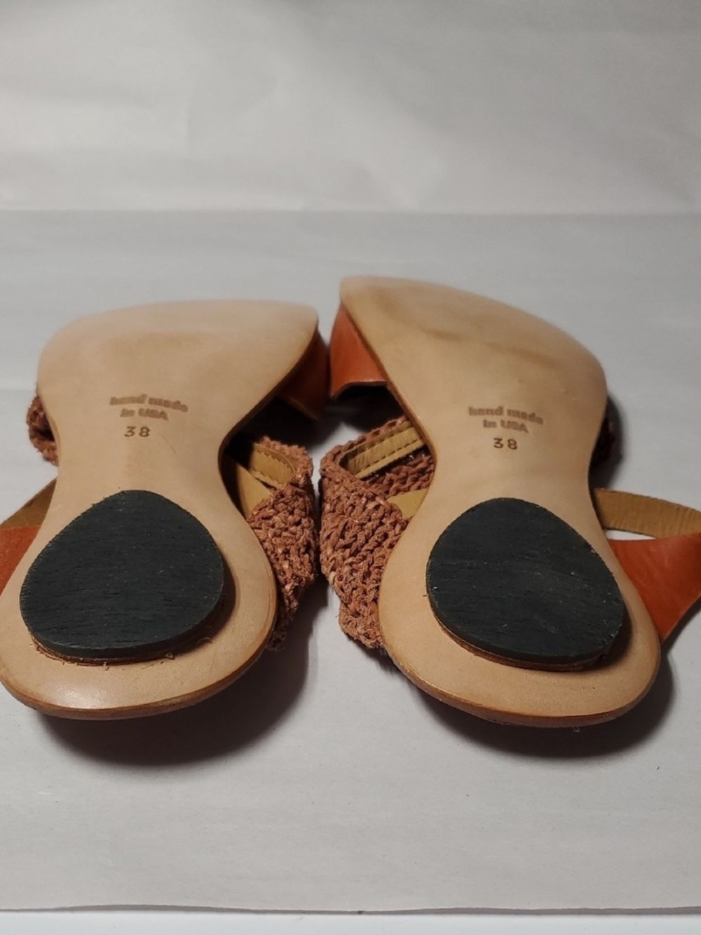 Sundance Catalog CYDWOQ Kiosk Women's Brown Woven Leather Sandals Size 38 BoHoSu - Picture 7 of 8